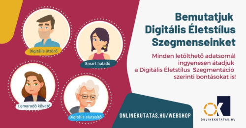 digitális életstílus szegmensek piackutatás online